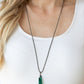 Meteor Shower - Green - Paparazzi Necklace Image