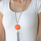 Prismatically Polygon - Orange - Paparazzi Necklace Image