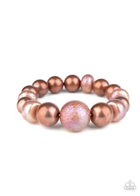 Starstruck Shimmer - Copper - Paparazzi Bracelet Image