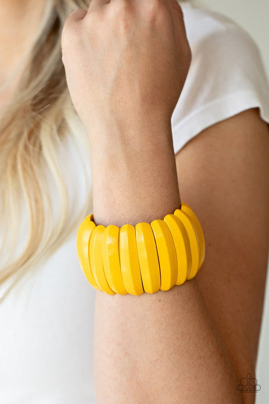 Colorfully Congo - Yellow - Paparazzi Bracelet Image