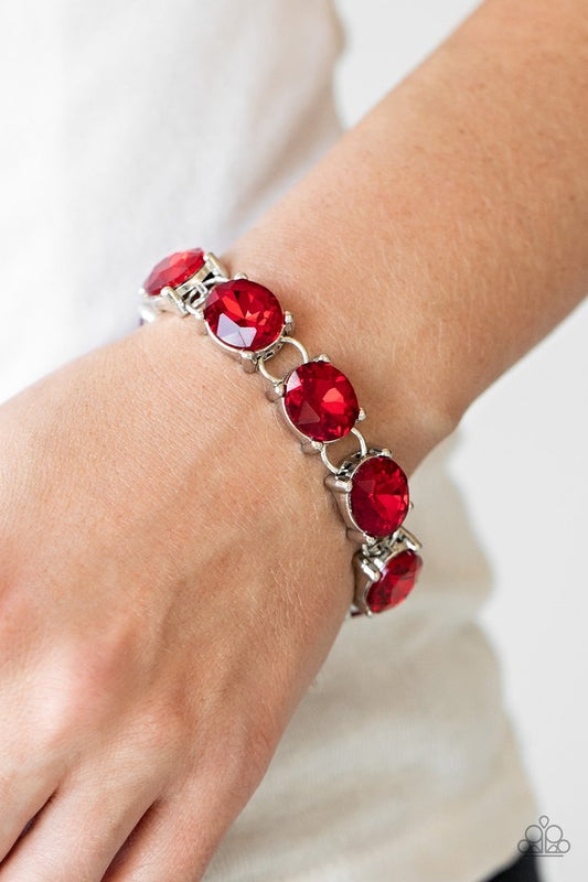 Mind Your Manners - Red - Paparazzi Bracelet Image