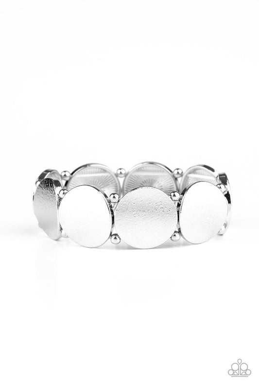 Metallic Spotlight - Silver - Paparazzi Bracelet Image