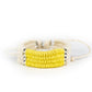 Hot Cross BUNGEE - Yellow - Paparazzi Bracelet Image