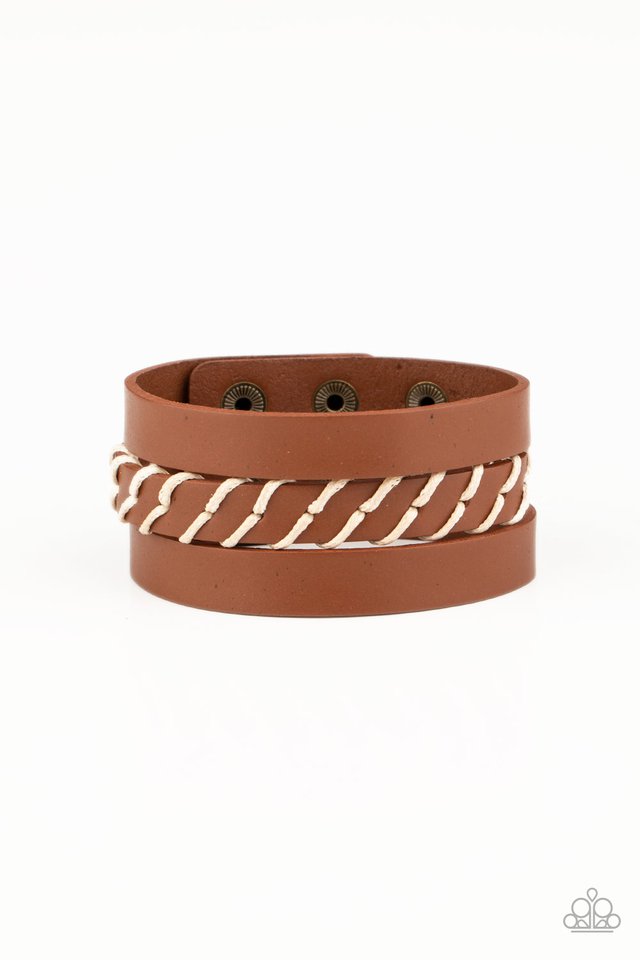 Backroad Bounty - Brown - Paparazzi Bracelet Image