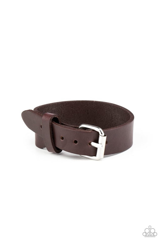 Tougher Than Leather - Brown - Paparazzi Bracelet Image