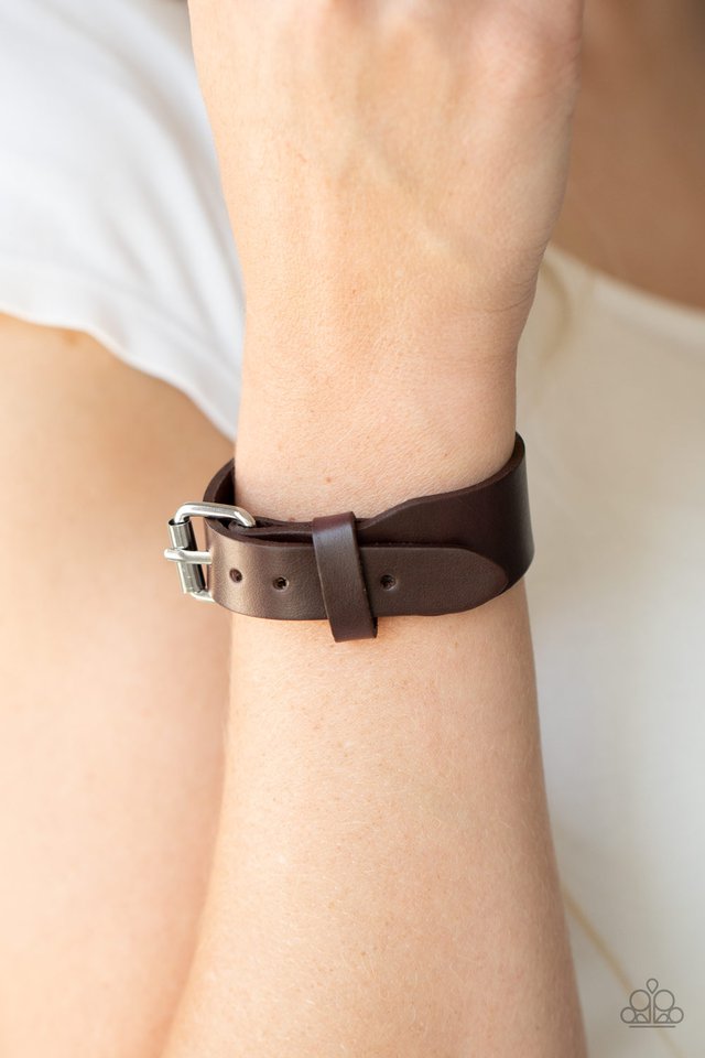 Tougher Than Leather - Brown - Paparazzi Bracelet Image