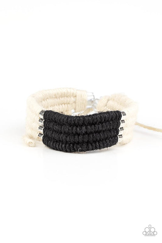 Hot Cross BUNGEE - Black - Paparazzi Bracelet Image