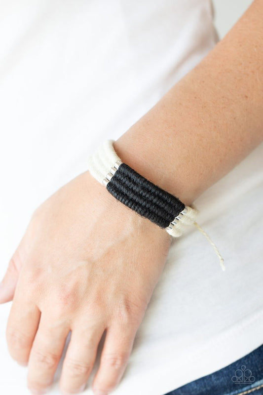 Hot Cross BUNGEE - Black - Paparazzi Bracelet Image