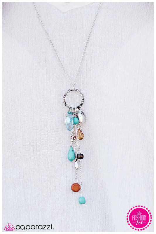 Paparazzi Necklace ~ Down to Earth - Blue