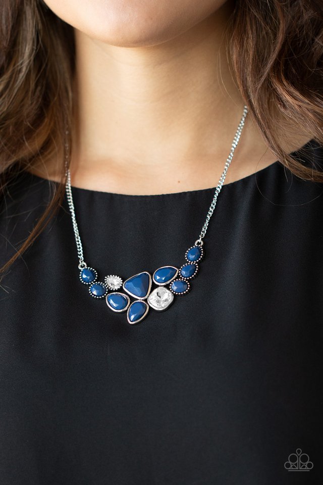 Breathtaking Brilliance - Blue - Paparazzi Necklace Image