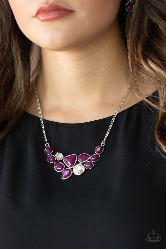 Breathtaking Brilliance - Purple - Paparazzi Necklace Image