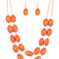 Max Volume - Orange - Paparazzi Necklace Image