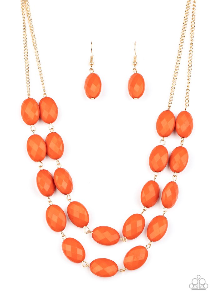 Max Volume - Orange - Paparazzi Necklace Image