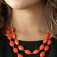 Max Volume - Orange - Paparazzi Necklace Image