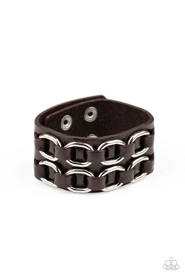 Throttle It Out - Brown - Paparazzi Bracelet Image