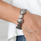 Mixed Up Metro - Silver - Paparazzi Bracelet Image