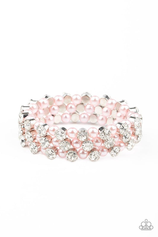 Metro Motif - Pink - Paparazzi Bracelet Image