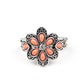 Fruity Florals - Orange - Paparazzi Ring Image