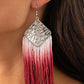 DIP The Scales - Red - Paparazzi Earring Image
