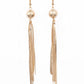 SLEEK-ing Revenge - Gold - Paparazzi Earring Image