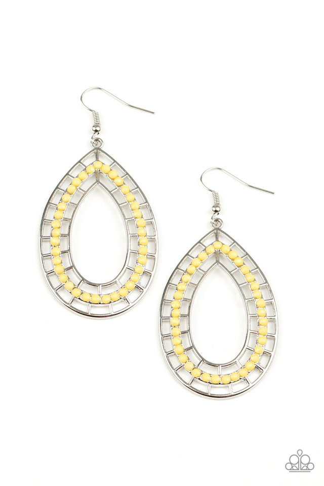 Fruity Fiesta - Yellow - Paparazzi Earring Image