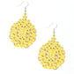 Floral Affair - Yellow - Paparazzi Earring Image