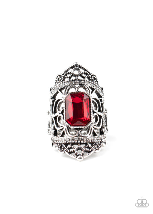 Paparazzi Ring LOP Jan 2021 ~ Undefinable Dazzle - Red