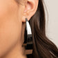 Paparazzi Earrings LOP Dec 2020 ~ Underestimated Edge - Black