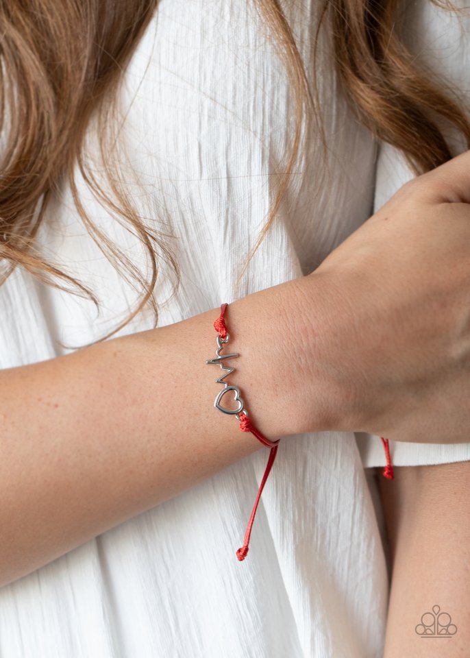 Cardiac Couture - Red - Paparazzi Bracelet Image