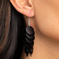 Now You SEQUIN It - Black - Paparazzi Earring Image