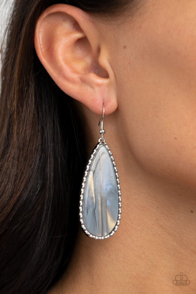 Ethereal Eloquence - Silver - Paparazzi Earring Image