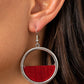 Stuck in Retrograde - Red - Paparazzi Earring Image