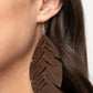 I Want To Fly - Brown - Paparazzi Earring Image
