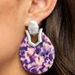 HAUTE Flash - Purple - Paparazzi Earring Image