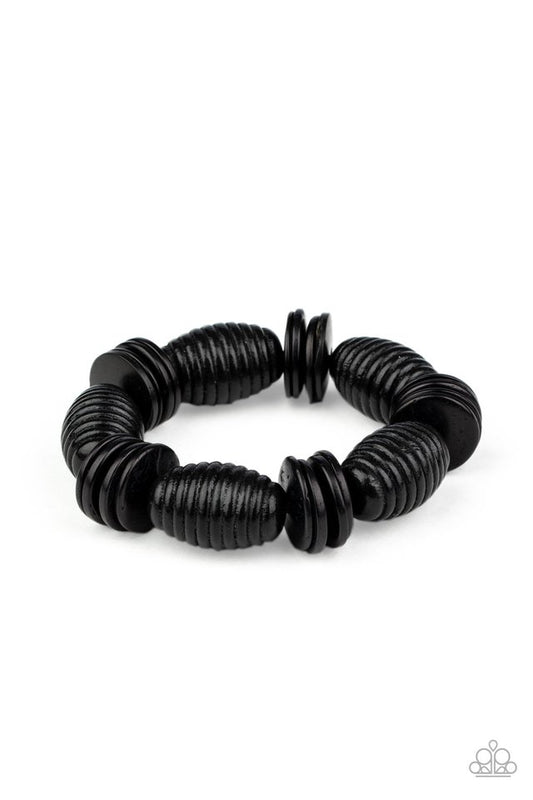 Caribbean Castaway - Black - Paparazzi Bracelet Image