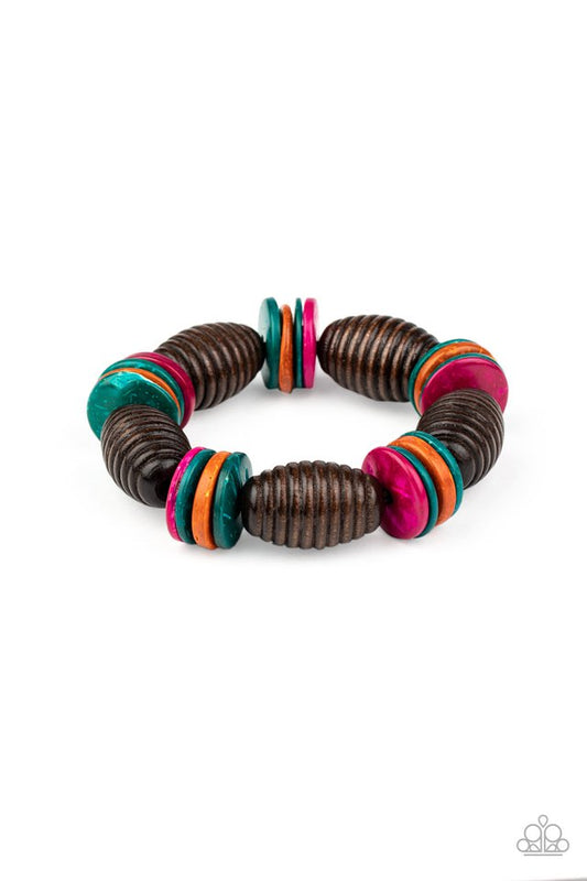 Caribbean Castaway - Multi - Paparazzi Bracelet Image