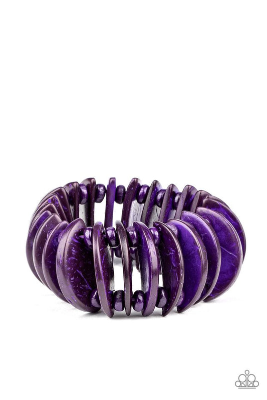 Tropical Tiki Bar - Purple - Paparazzi Bracelet Image