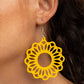 Dominican Daisy - Yellow - Paparazzi Earring Image