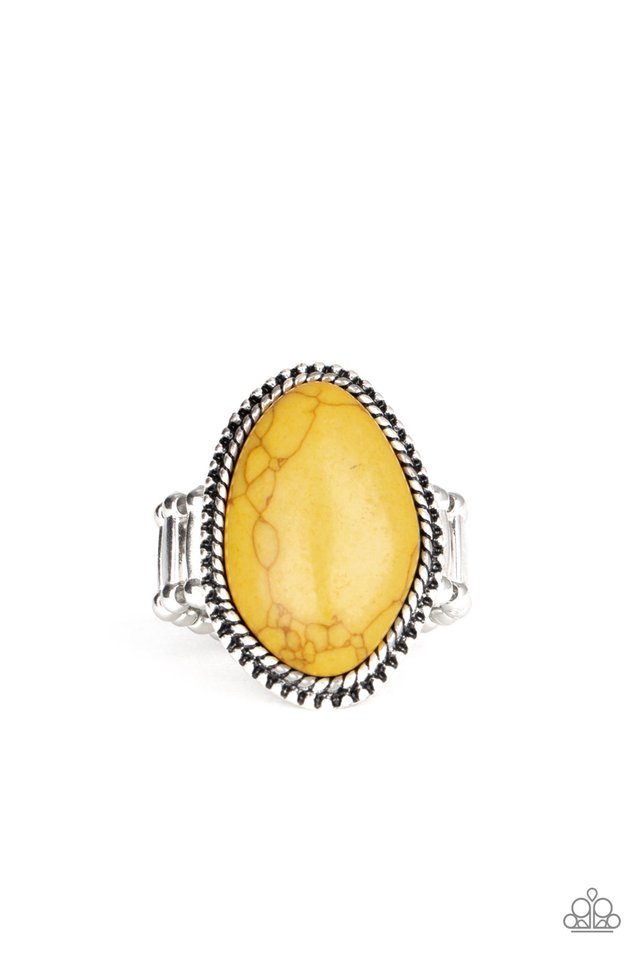 Stone Samba - Yellow - Paparazzi Ring Image