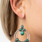 Palm Breeze - Green - Paparazzi Earring Image