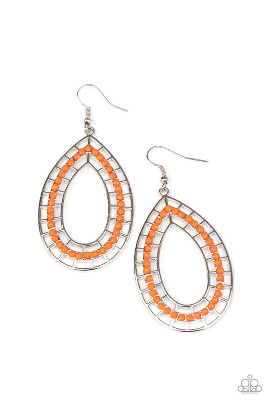 Fruity Fiesta - Orange - Paparazzi Earring Image