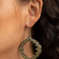 Taj Mahal Majesty - Brass - Paparazzi Earring Image