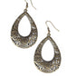 Get Into The GROVE - Brass - Paparazzi Earring Image