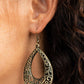 Get Into The GROVE - Brass - Paparazzi Earring Image