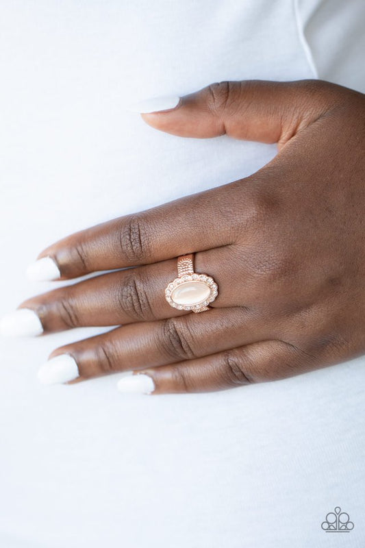 Fabulously Flawless - Rose Gold - Paparazzi Ring Image