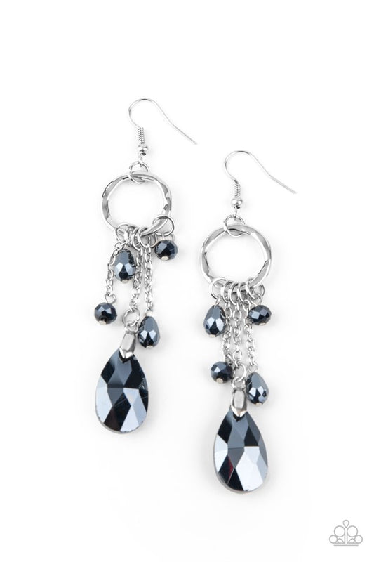 Glammed Up Goddess - Blue - Paparazzi Earring Image