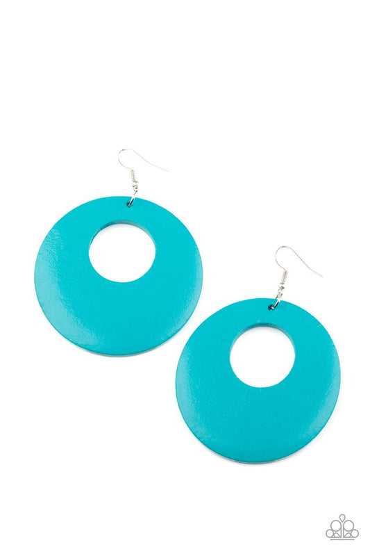 Island Hop - Blue - Paparazzi Earring Image