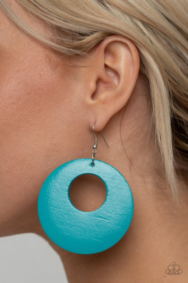 Island Hop - Blue - Paparazzi Earring Image