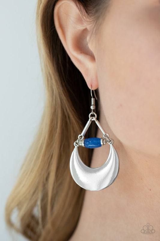 Mystical Moonbeams - Blue - Paparazzi Earring Image