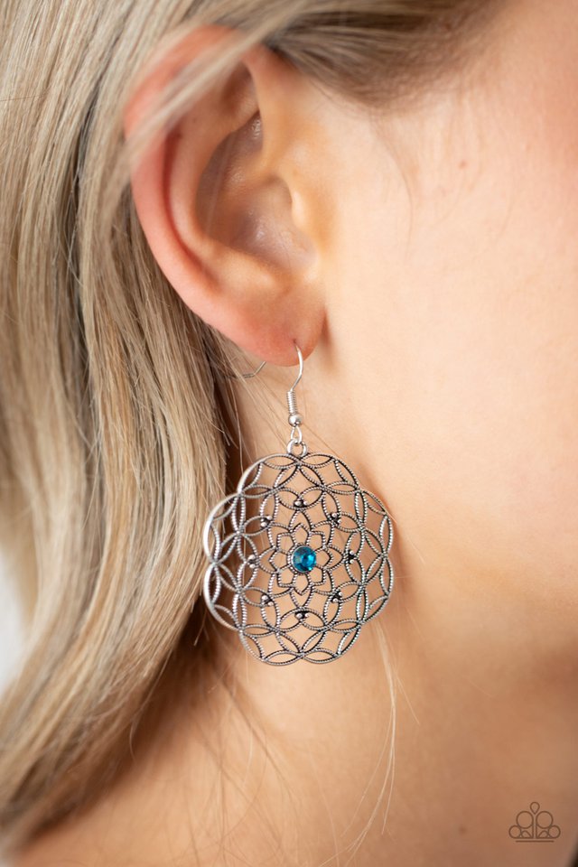 Botanical Bash - Blue - Paparazzi Earring Image